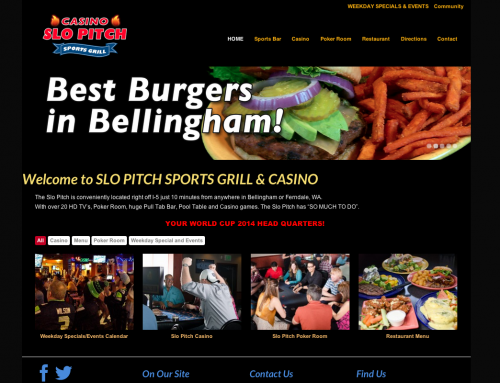 Web Design – Slo Pitch Casino and Grill
