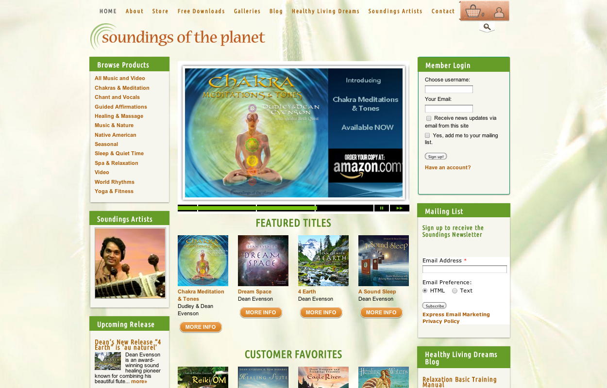 Web Design – Soundings of the Planet
